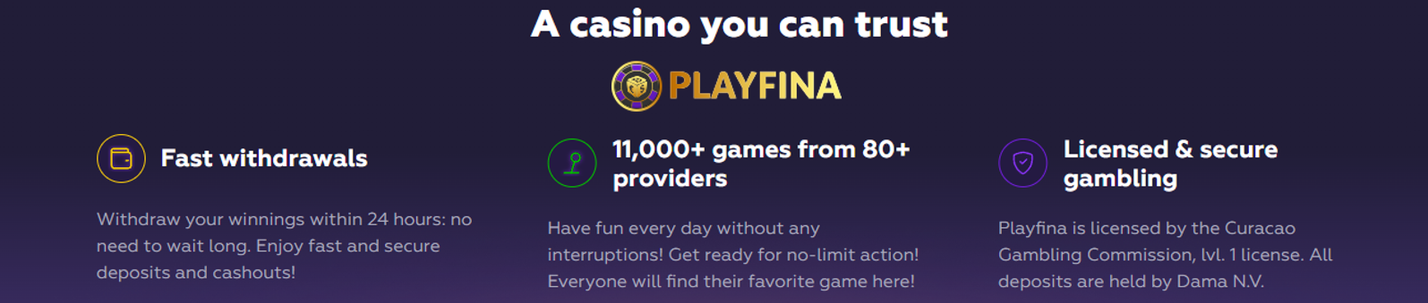 loyalty program at playfina casino