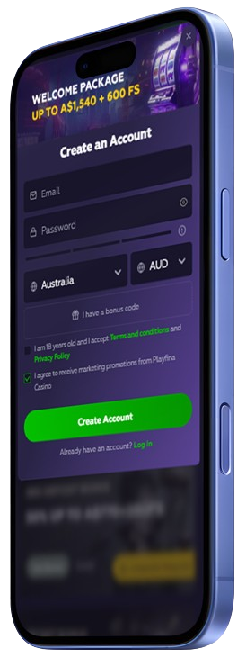 Playfina Casino Mobile Version Website