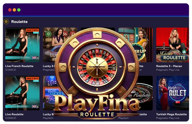 Playfina Casino live roulette